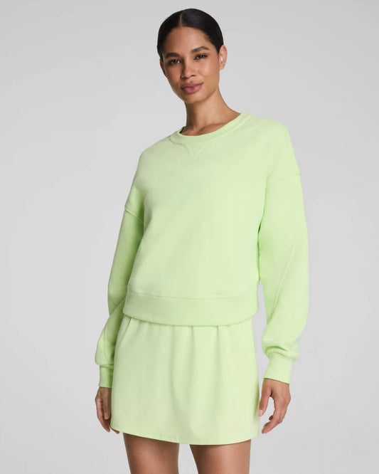 SPANX® BoostUp Cotton Fleece Crewneck | Zest