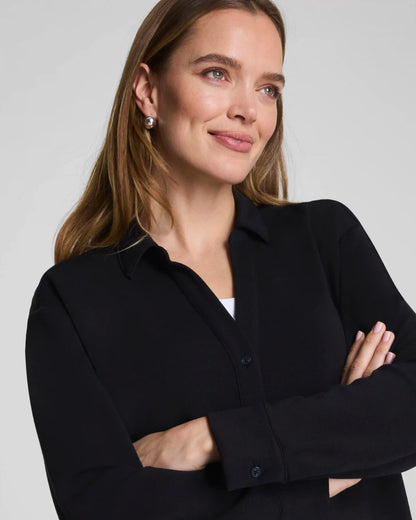 SPANX® AirEssentials® Oversized Button Down | Very Black