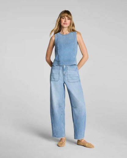 SPANX® Lightweight Denim Shell Tank | Seaside Blue