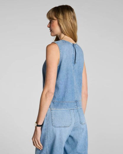 SPANX® Lightweight Denim Shell Tank | Seaside Blue