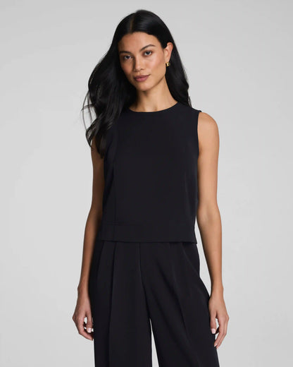 SPANX® CarryOn Crewneck Shell Tank | Classic Black