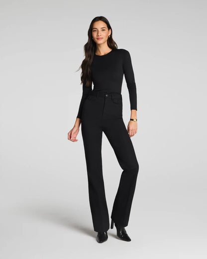 SPANXsupersmooth® Stretch Twill Easy Flare Pant | Classic Black