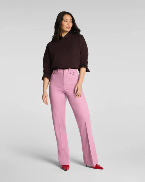 SPANXsupersmooth® Stretch Twill Easy Flare Pant | Rosa
