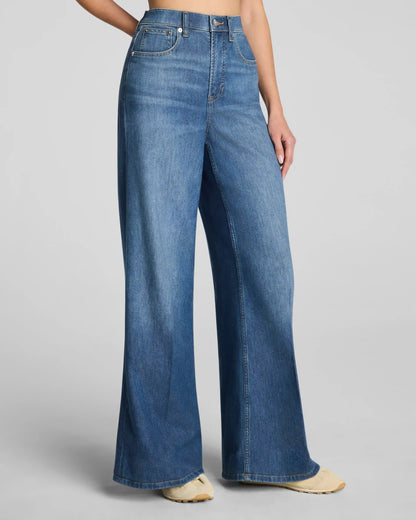 SPANXsupersmooth® Authentic 360 Lightweight Super Wide Leg Jeans | Oceanic