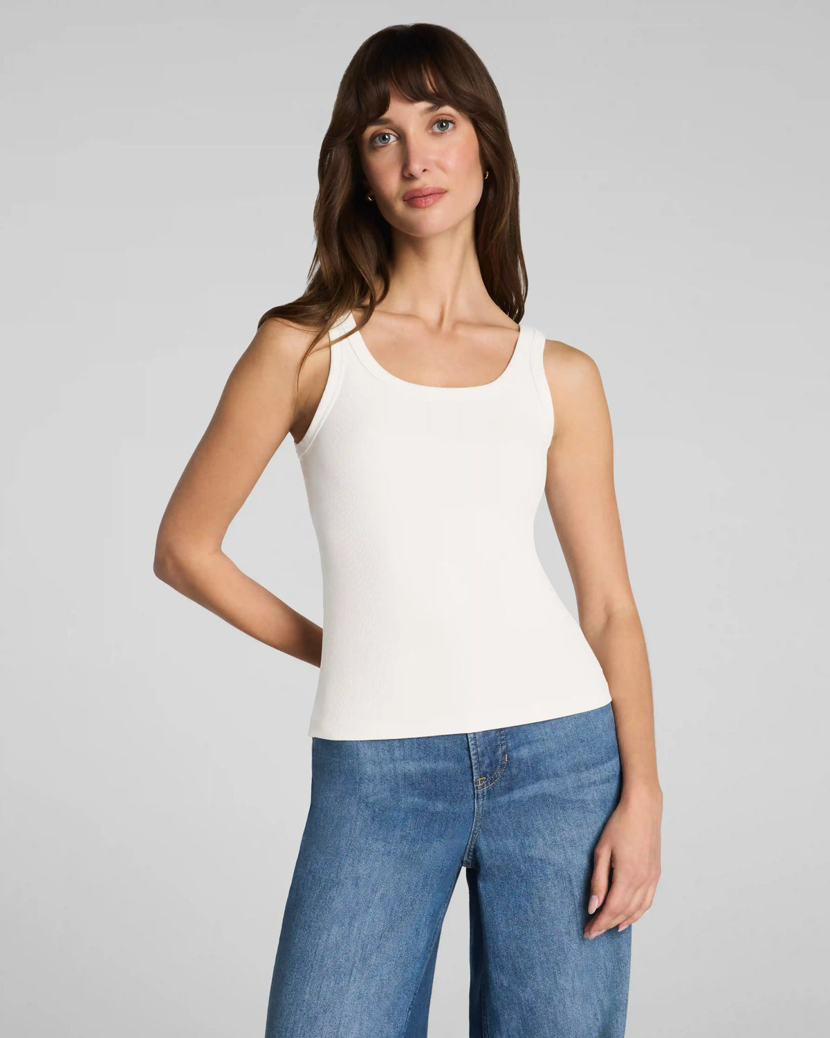 SPANX® Ribbed Knit Scoop Neck Tank