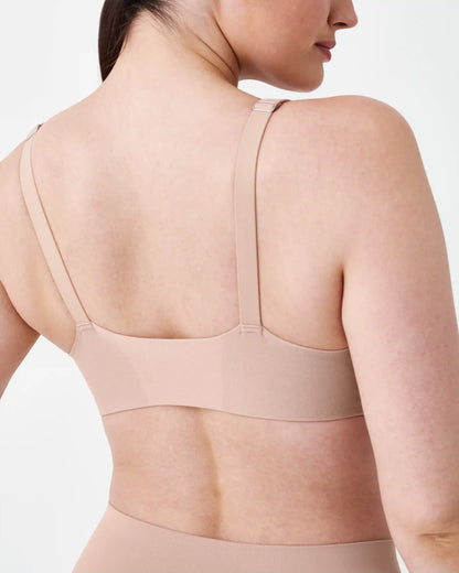 SPANXsmooth® Bra-llelujah!® Adjustable Plunge Wireless Lift Bra | Toasted Oatmeal