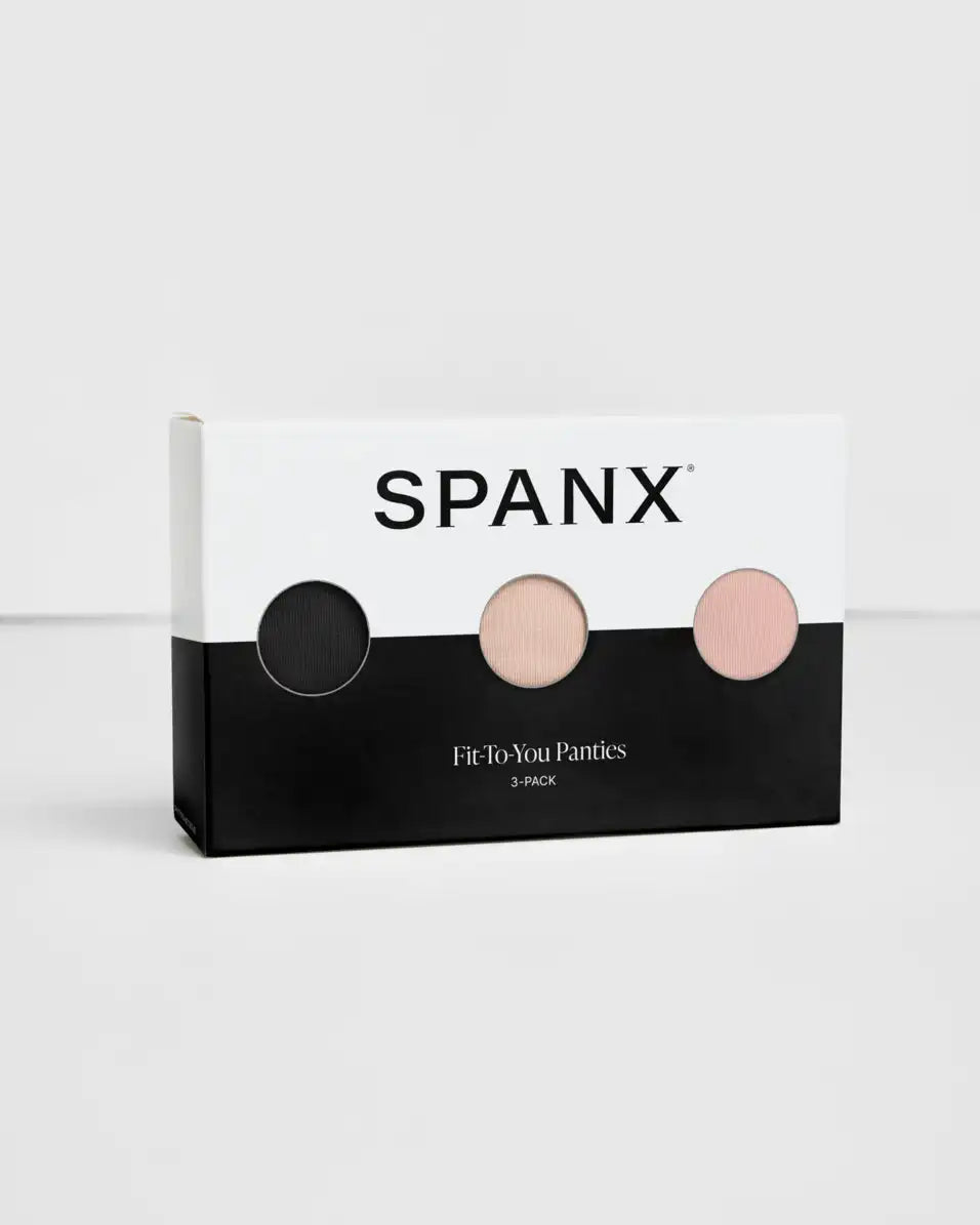 SPANXsmooth® Fit-To-You Boyshort 3-Pack Box | Very Black/Toasted Oatmeal/Vintage Rose