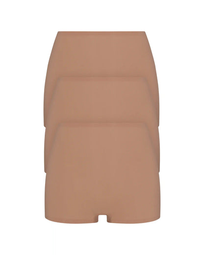 SPANXsmooth® Fit-To-You Boyshort 3-Pack Box | Cafe Au Lait