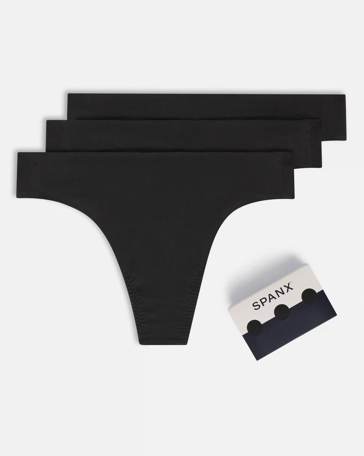 SPANXsmooth® Fit-To-You Supima® Cotton Thong 3-Pack Box