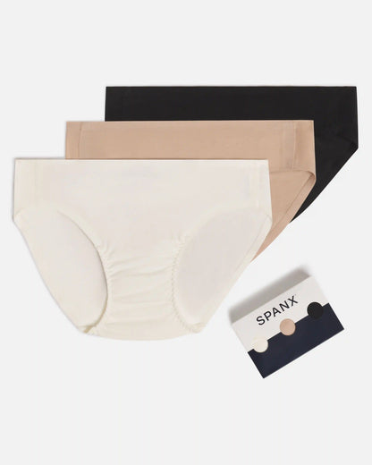 SPANXsmooth® Fit-To-You Supima® Cotton Bikini 3-Pack