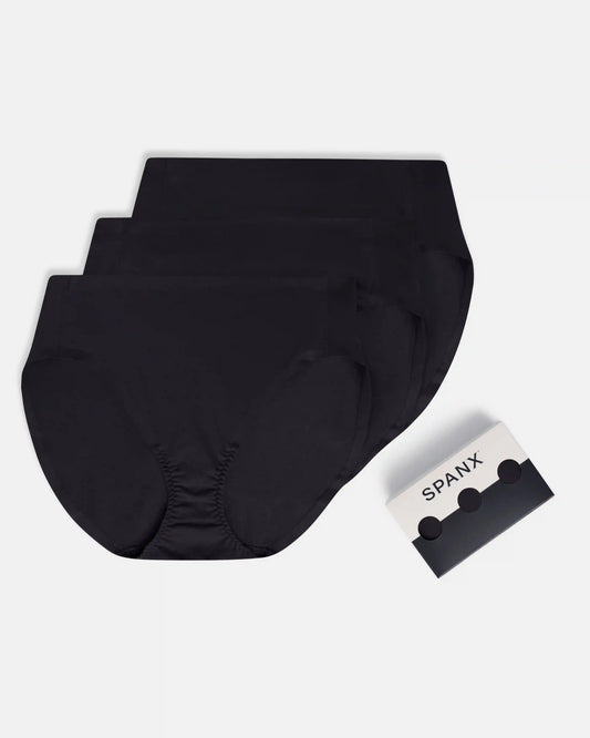 SPANXsmooth® Fit-To-You Supima® Cotton Brief 3-Pack | Very Black