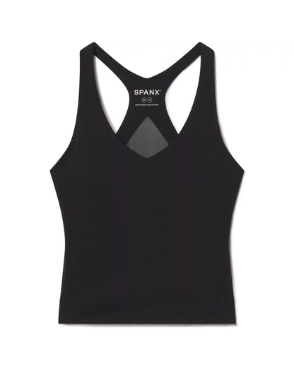 SPANX® BoostUp V-Neck Shelf Tank | Very Black