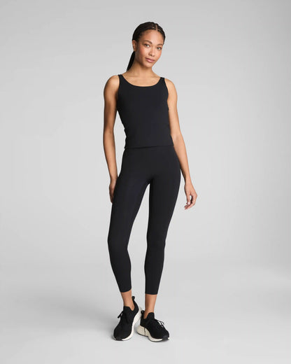 SPANXshape® BodyLine 7/8 Leggings with Mid-Tummy Compression | Very Black