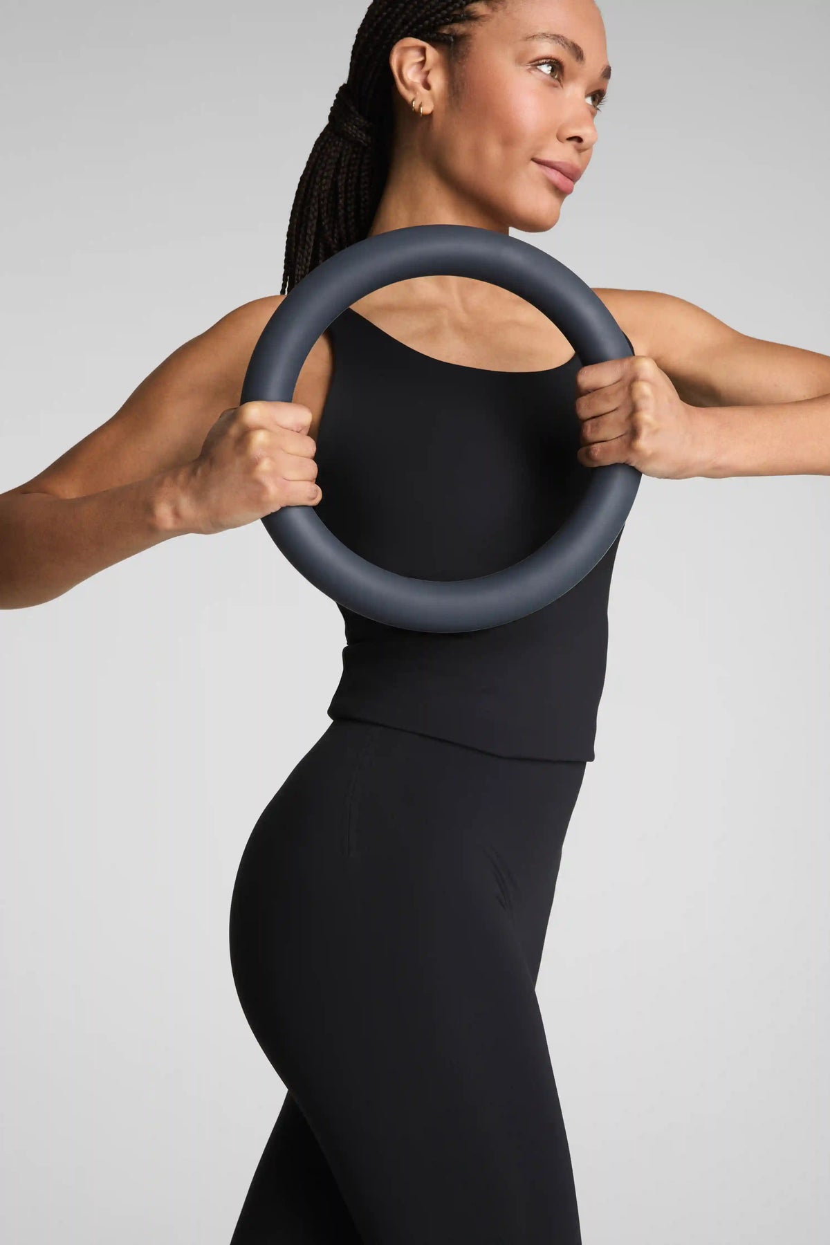 SPANXshape® BodyLine 7/8 Leggings with Mid-Tummy Compression | Very Black