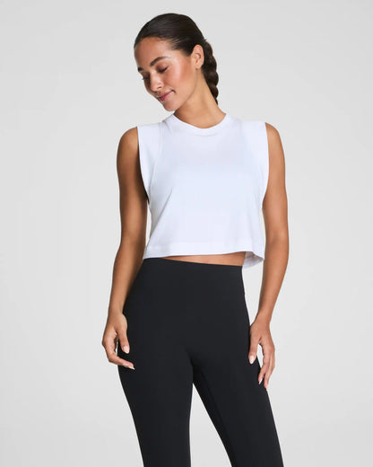 SPANX® BoostUp Cropped Tank | Vivid White