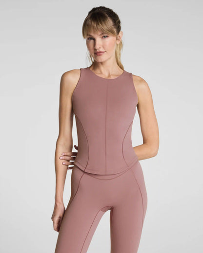 SPANX® PowerPlay High Neck Shelf Tank