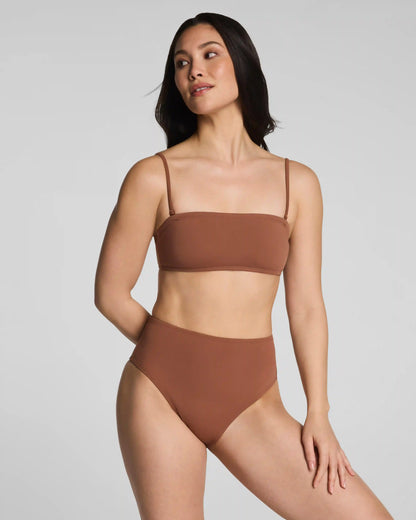 SPANXshape® Swim Hi-Rise Bikini Bottom | Caraway