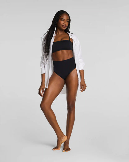 SPANXsmooth® Swim Bandeau Bikini Top | Very Black