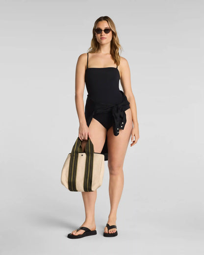 SPANXshape® Swim Bandeau One Piece | Very Black