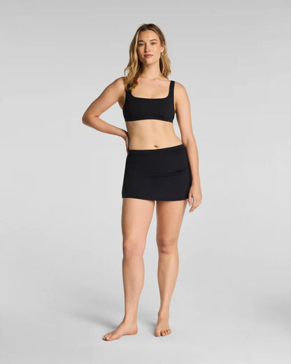 SPANXshape® Swim Hi-Rise Bikini Skirt | Very Black