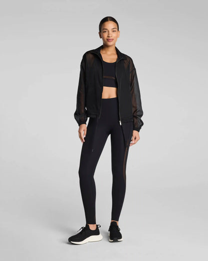 SPANX® BodyLine Sheerious Full Zip Jacket | Very Black