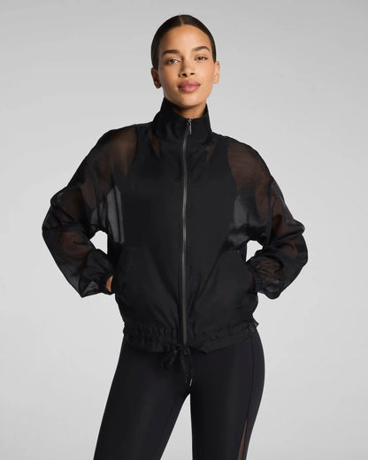 SPANX® BodyLine Sheerious Full Zip Jacket | Very Black