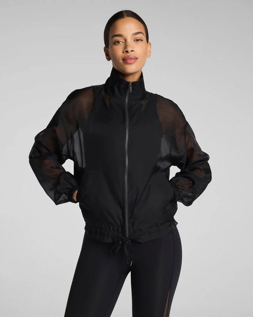 SPANX® BodyLine Sheerious Full Zip Jacket | Very Black
