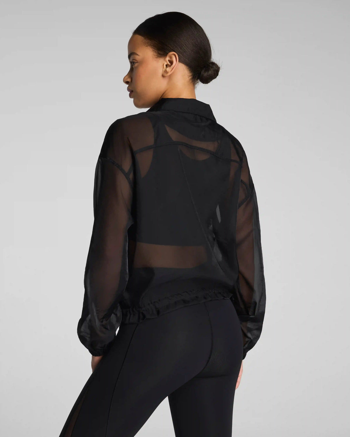 SPANX® BodyLine Sheerious Full Zip Jacket | Very Black