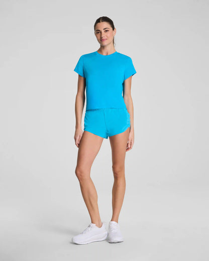 SPANX® BoostUp Crewneck Tee with StayCool Tech | Maritime