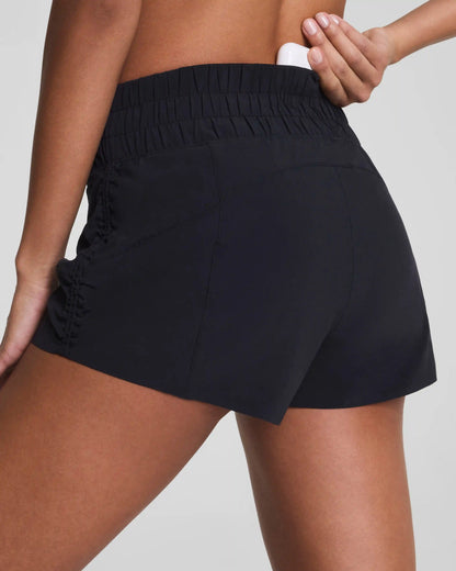 SPANX® BoostUp Cinched Run Short with StayCool Tech, 3" | Very Black