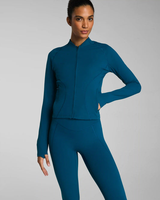 SPANX® PowerPlay Contour Full Zip Jacket | Deep Cove