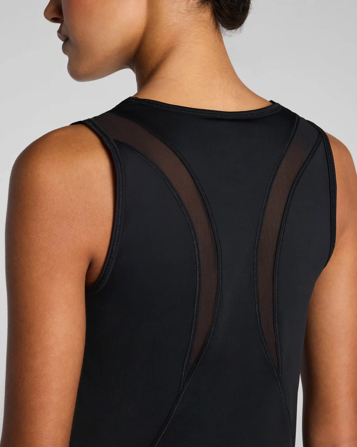 SPANX® BodyLine Sheerious Crewneck Tank | Very Black